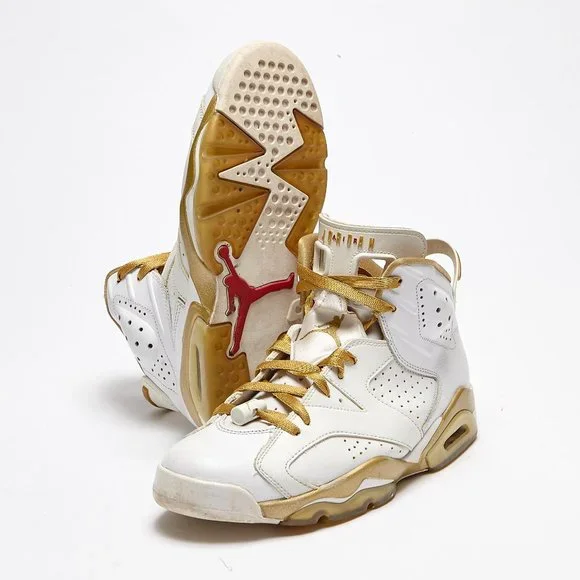 Air Jordan Retro 'Golden Moments Pack' GMP White Gold Size